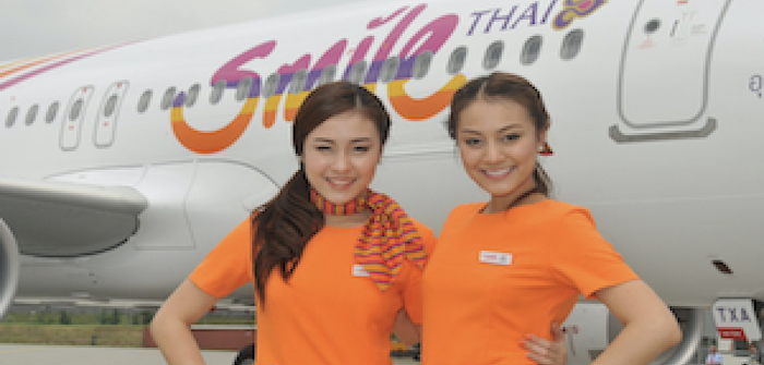 The Thai Smile Airbus A320 project extends from airplane livery to crew uniforms to aircraft interiors