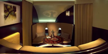 The aircraft interiors of the Etihad Airways A380 may be the best cabins in the world
