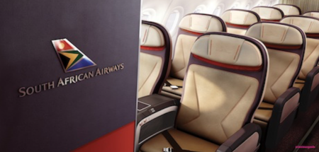 SOuth African Airways A320 aircraft cabin interiors have been designed with Priestmangoode