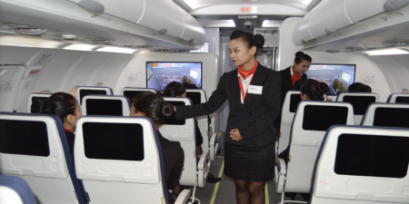 Spatial, a Dubai-based cabin crew training simulator manufacturer, has been commissioned by Flywings Simulator Training Centre (FWSTC), one of India’s major providers of crew training services, to supply an A321 mid-cabin exit trainer