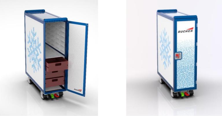 Bucher says the ARCTICart can improve food quality, as temperature differences within the cart are minimal, whether meals are stored in the top front drawer or the bottom back tray