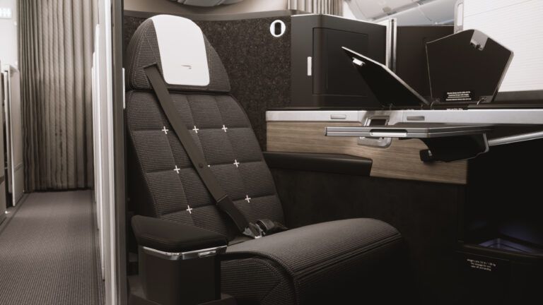 British (Airways) understatement. The high-quality seat will be trimmed in luxurious textiles with pale wood trim