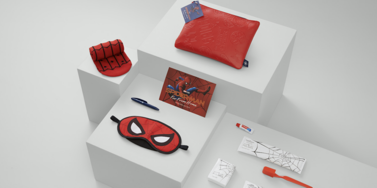 United's Spider-Man: Far From Home amenity kit