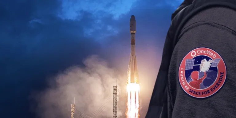 A Oneweb satellite launching