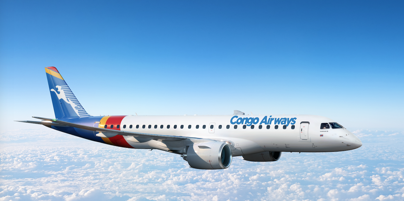 Congo Airways upgrades E175 order for twoclass E190E2s Aircraft
