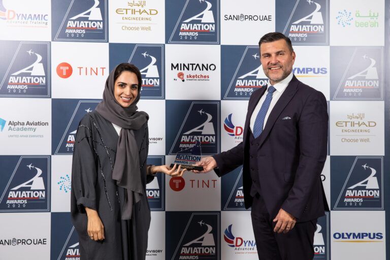 Etihad Engineering won the inaugural “Pride of Aviation” award at the Aviation Business Awards 2020