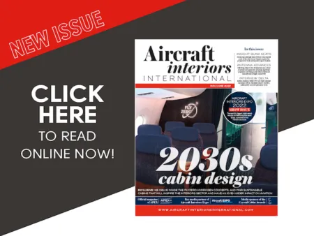The cover of may/june aircraft interiors international magazine