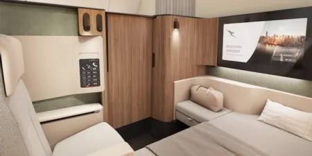 Qantas A350 first class suite