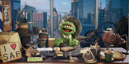 United Airlines Sesame Street Oscar the Grouch