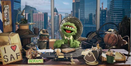 United Airlines Sesame Street Oscar the Grouch