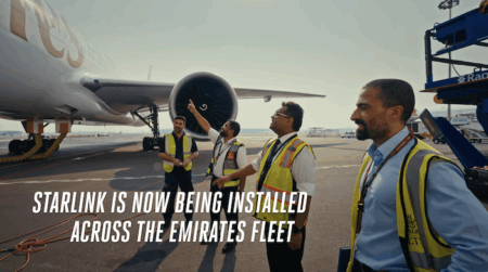 How Emirates is installing Starlink IFC systems across its fleet